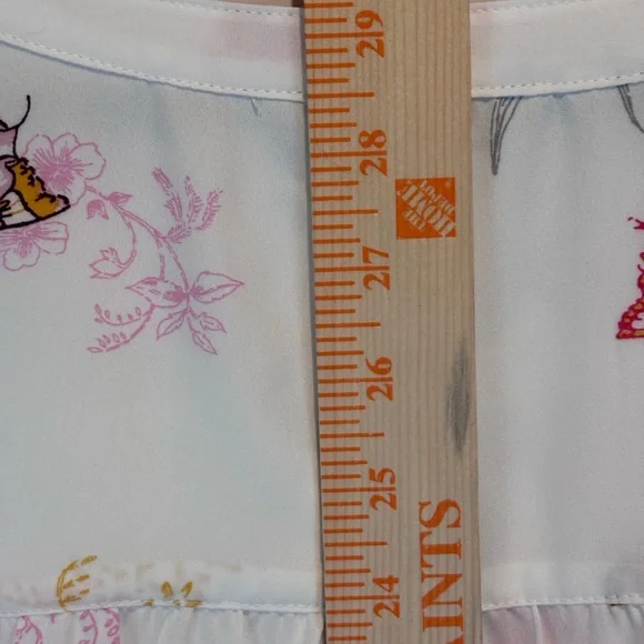 Torrid “Harper Butterflies” Blouse • Size 2 • White / Butterfly Print - Picture 8 of 16